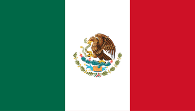 Mexico flag medium 24x36