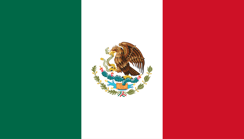 Mexico flag medium 24x36