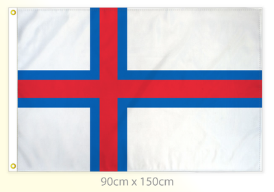 Faroe Islands flag large 36x60