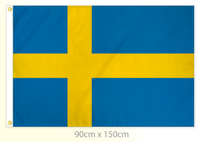 Sweden flag large 36x60