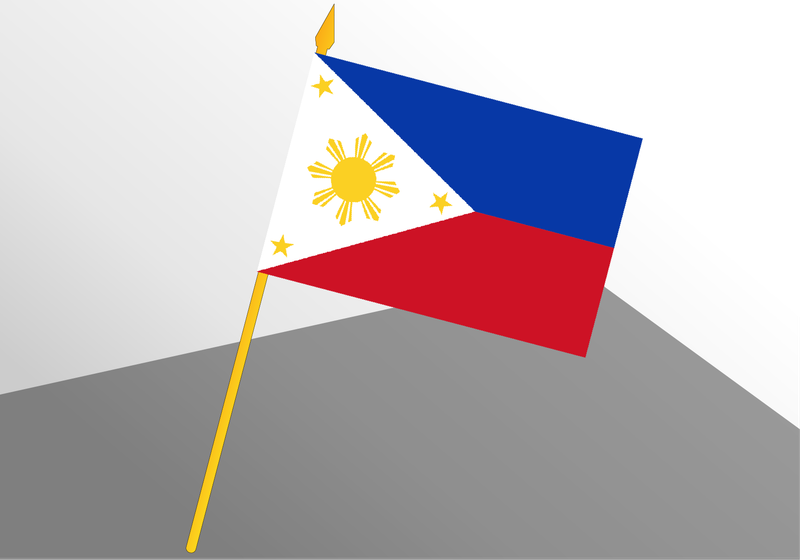 Philippines small economic flag 4x6