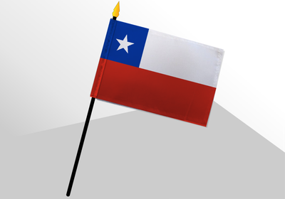 Chile small standard flag 4x6