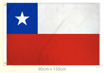 Chile flag large 36x60
