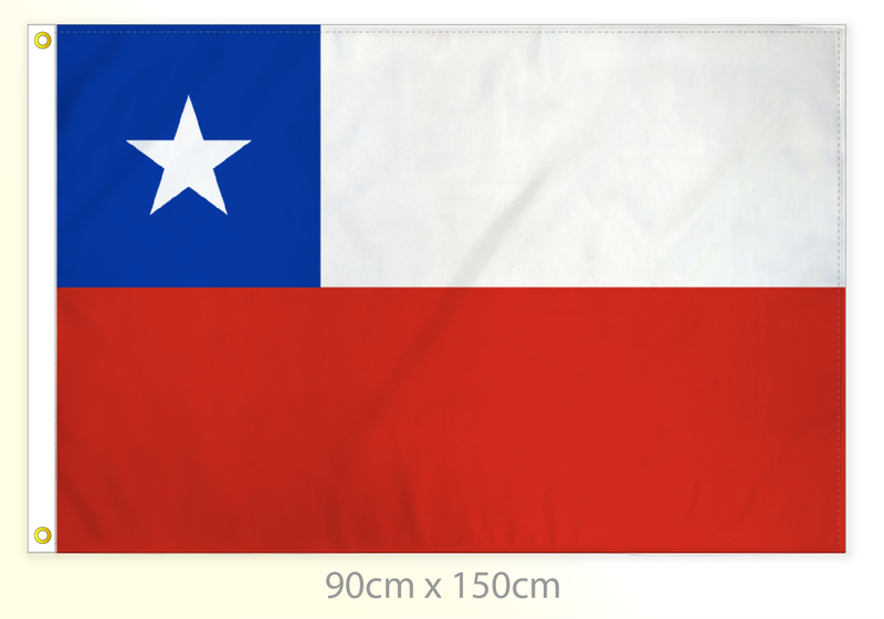 Chile flag large 36x60