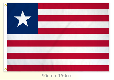 Liberia flag large 36x60