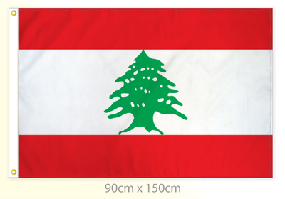 Lebanon flag large 36x60