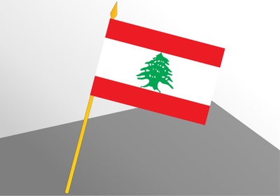Lebanon small economic flag 4x6