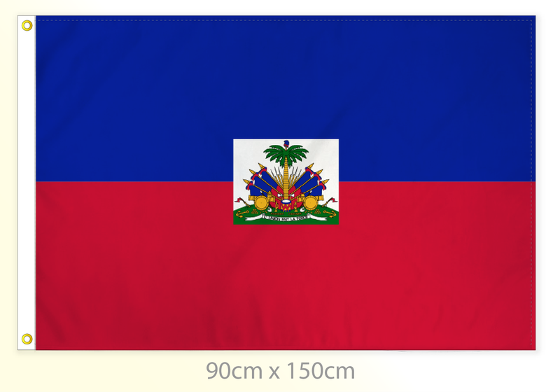 Haiti flag large 36x60