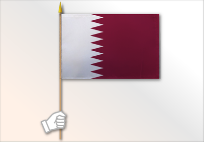 Qatar flag medium 12x18
