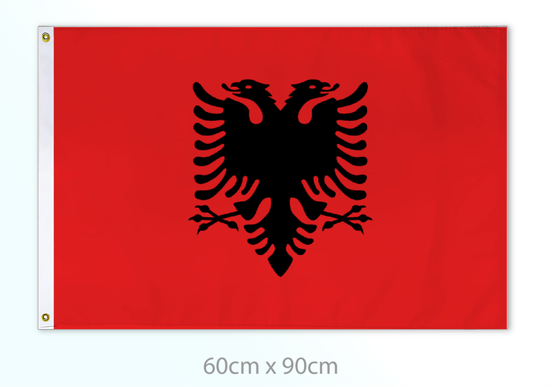 Albania flag medium 24x36