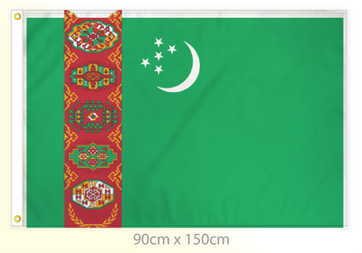 Turkmenistan flag large 36x60