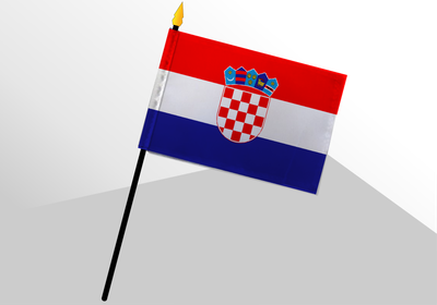 Croatia small standard flag 4x6