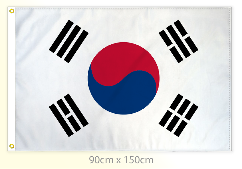 South Korea flag large 36x60