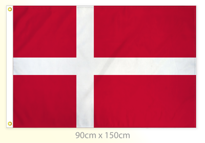 Denmark flag large 36x60