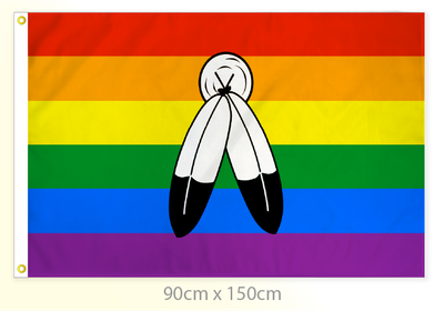 Two Spirit Pride Flag Large 36x60