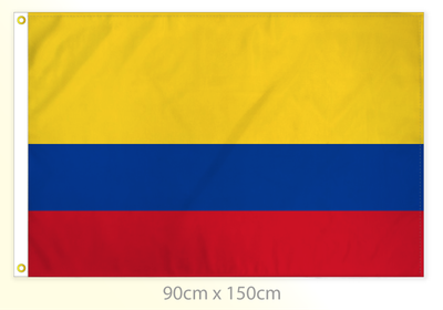 Colombia flag large 36x60