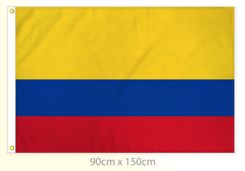 Colombia flag large 36x60