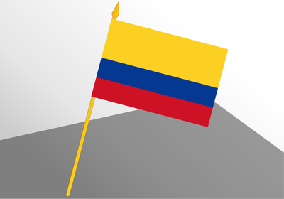 Colombia small economic flag 4x6