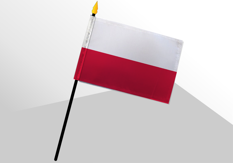 Poland small standard flag 4x6