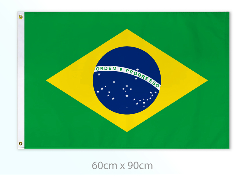 Brazil flag medium 24x36