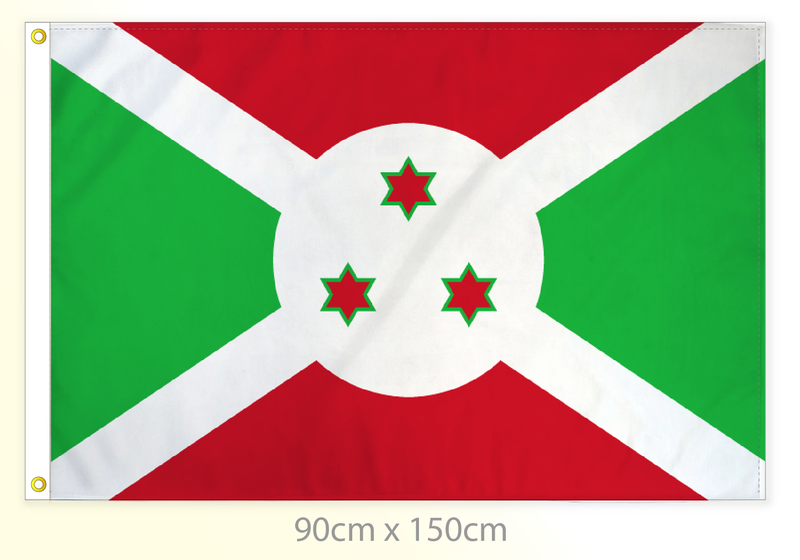 Burundi flag large 36x60