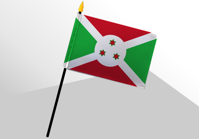 Burundi small standard flag 4x6