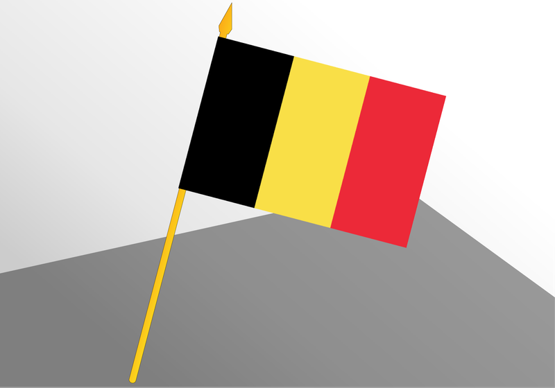 Belgium small economic flag 4x6