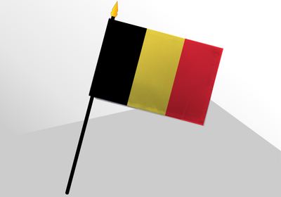 Belgium small standard flag 4x6