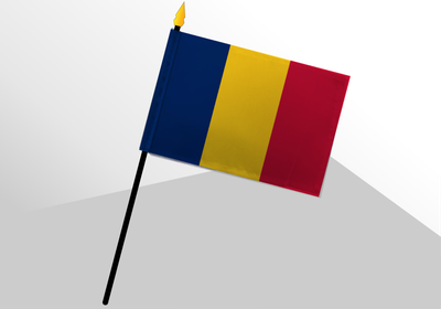 Chad small standard flag 4x6