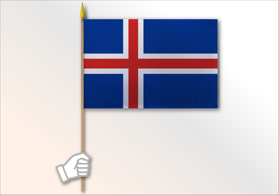Iceland flag medium 12x18