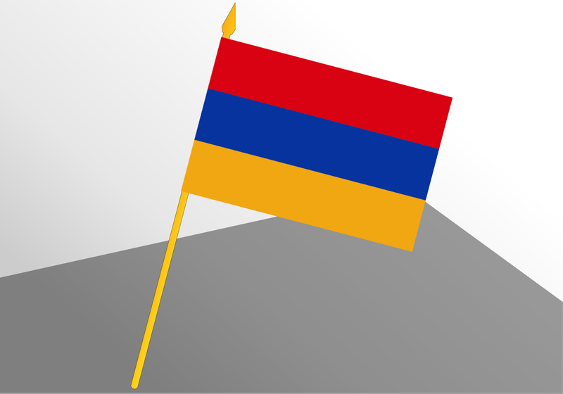 Armenia small economic flag 4x6