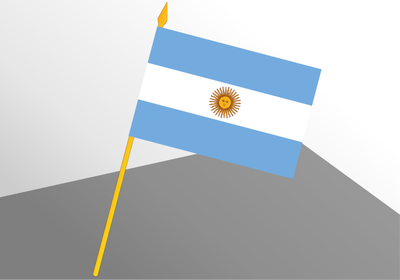 Argentina small economic flag 4x6