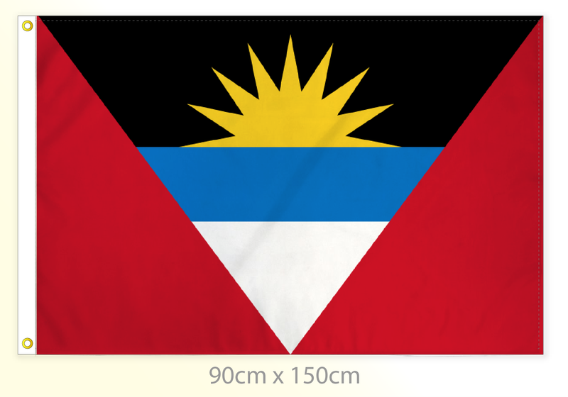 Antigua and Barbuda flag large 36x60