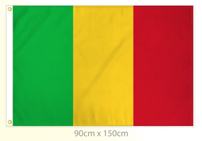 Mali flag large 36x60