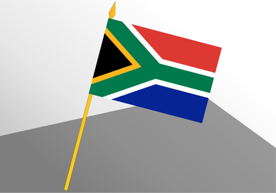 South Africa small economic flag 4x6
