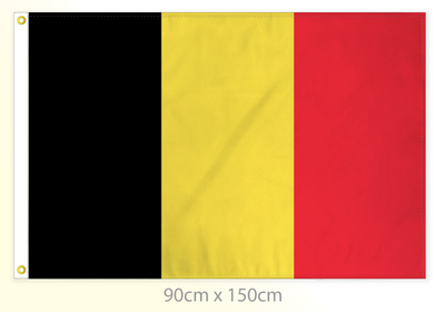 Belgium flag large 36x60