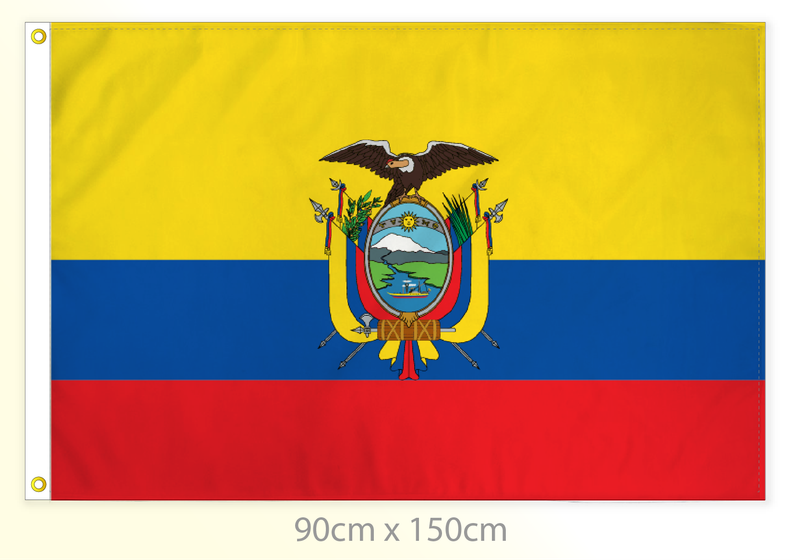 Ecuador flag large 36x60