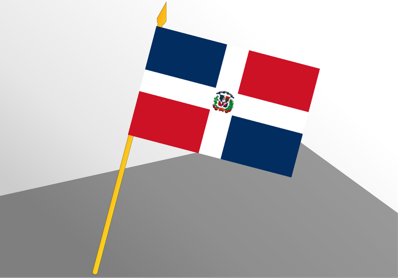 Dominican Republic small economic flag 4x6