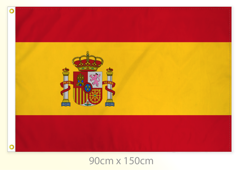 Spain flag large 36x60