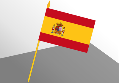 Spain small economic flag 4x6