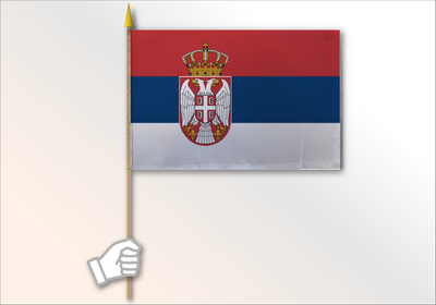 Serbia flag medium 12x18