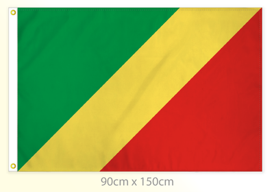 Republic of Congo flag large 36x60