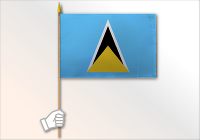 Saint Lucia flag medium 12x18