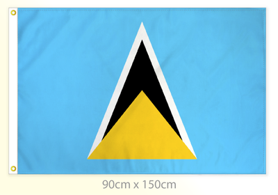 Saint Lucia flag large 36x60