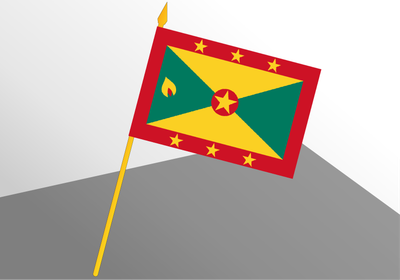 Grenada small economical flag 4x6