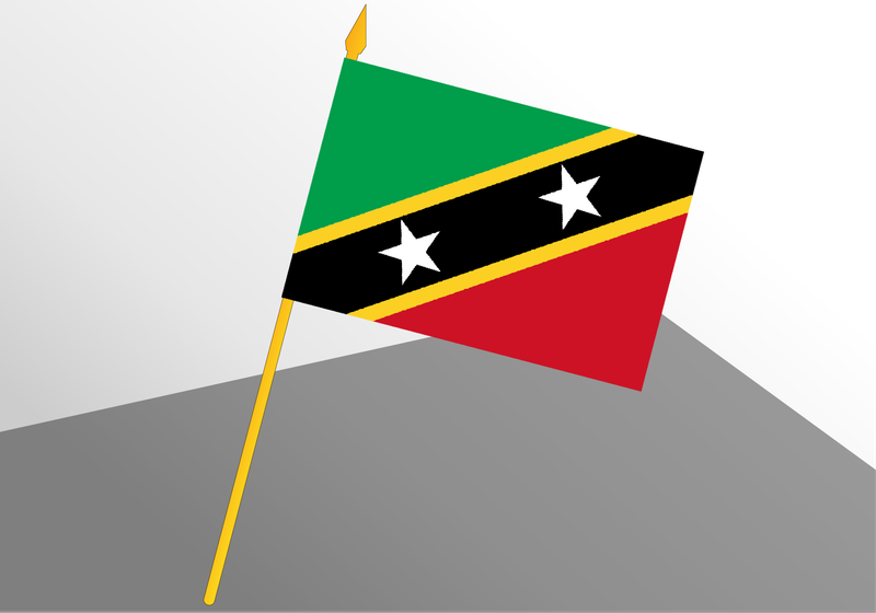 Saint Kitts and Nevis small economical flag 4x6