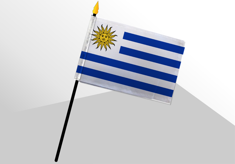 Uruguay small standard flag 4x6