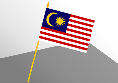 Malaysia small economic flag 4x6