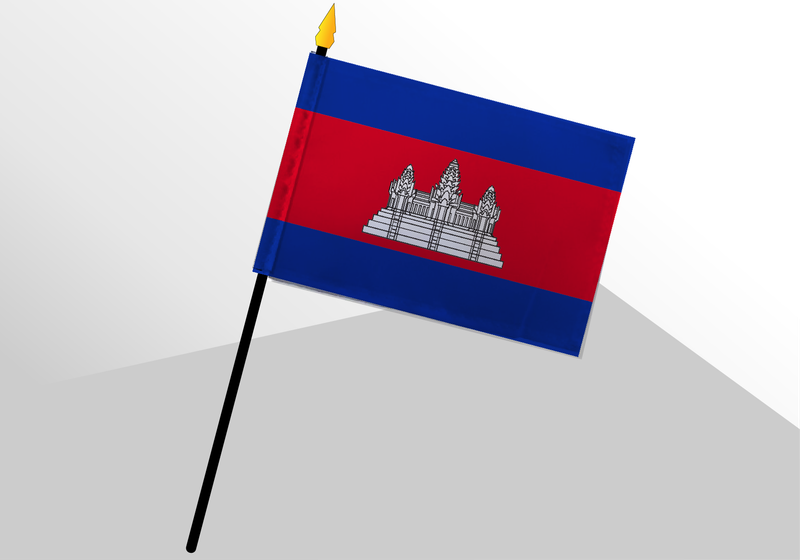 Cambodia small standard flag 4x6