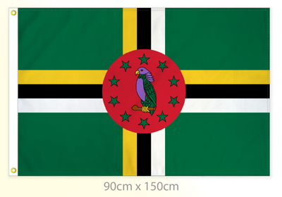 Dominica flag large 36x60